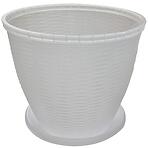 Kvetináč  RATTAN 2,75 L biely