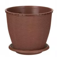 85CM DONICZKA RATTAN 2.75 L BRĄZ