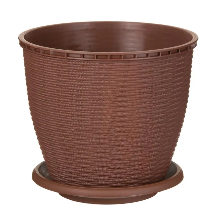 Kvetináč rattan 2.75 L hnedý