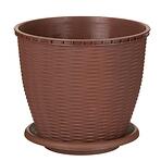 Kvetináč  Rattan 6 L hnedá