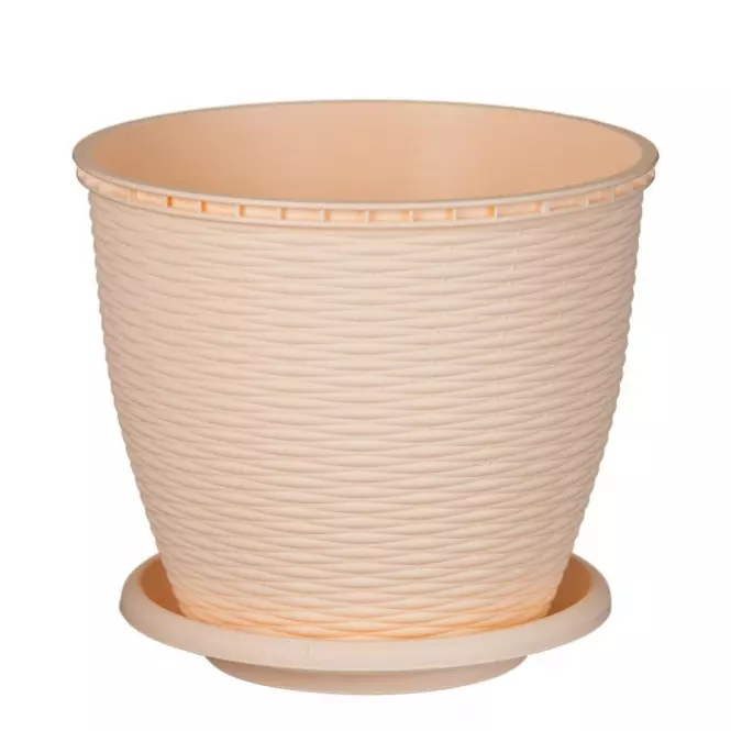 Kvetináč Rattan 9 L béžový