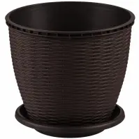 Kvetináč Rattan 9 L wenge