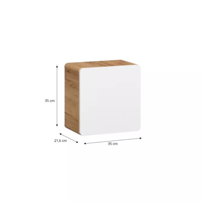 Závesná skrinka Bronx 35 cube dub craft-biely,2