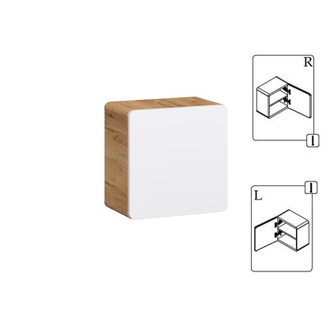 Závesná skrinka Bronx 35 cube dub craft-biely