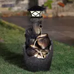 Záhradná fontána  WXF2206174-G +LED
