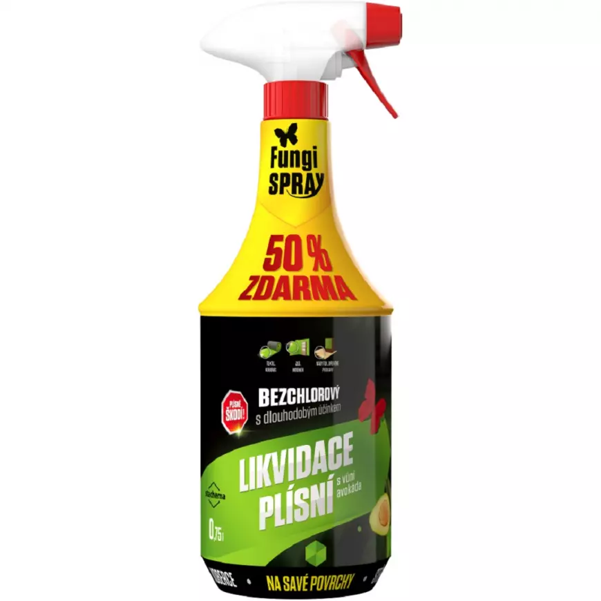 Stachema Fungi spray Likvidácia plesní bezchlórový dezinfekčný prípravok  500 ml + 50% avokádo