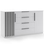 Komoda Atena 160x89x48 Biely/Lamela čierna Komoda Atena 160x89x48 Biely/Lamela čierna
