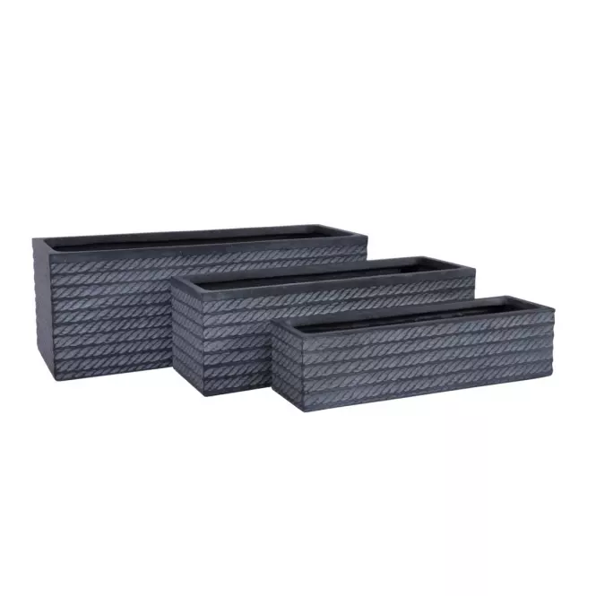 Kvetináč LT24674-3S 58x15x15 P71C čierny 