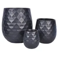 Kvetináč LT14658-3S 44x44x50 P37A tmavosivý
