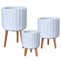 Kvetináč LT14602T-3S 36x36x32.5 P117 biely