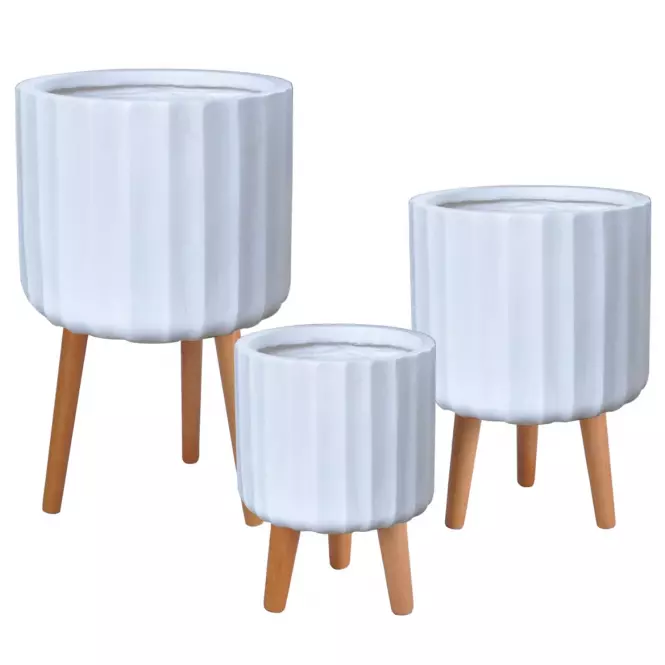 Kvetináč LT14602T-3S 36x36x32.5 P117 biely