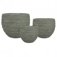 Kvetináč LT14555-3S 27,5x27,5x22 cm zelený P162