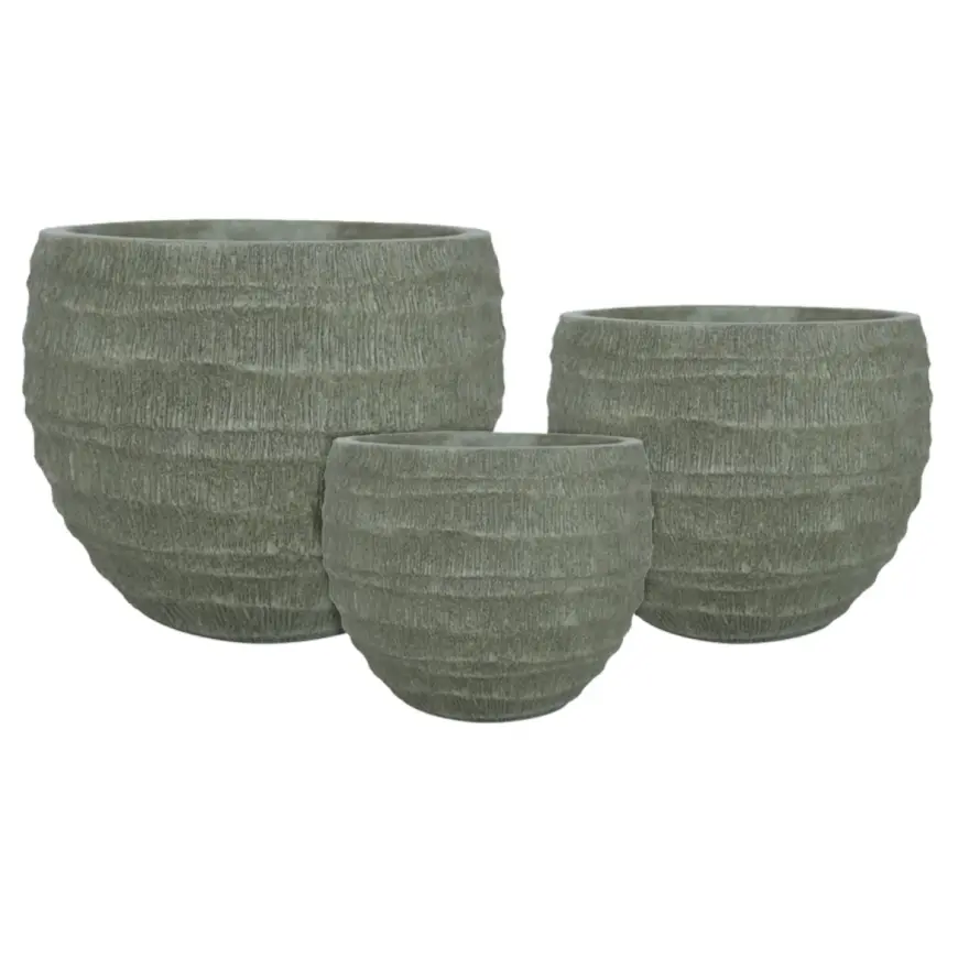 Kvetináč LT14555-3S 27,5x27,5x22 cm zelený P162