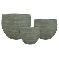 kvetináč  LT14555-3S 37x37x29 zelený P162