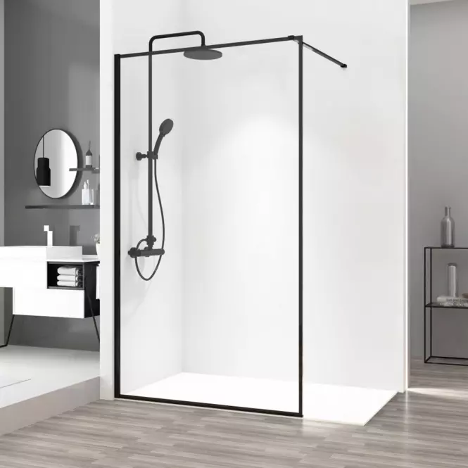 Sprchová stena Walk-in Bler Rea K7636 70x195 black