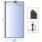Sprchová stena Walk-in Bler Rea K7638 90x195 black,2