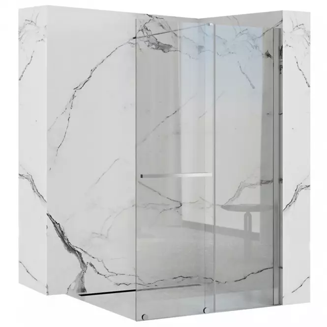 Sprchová stena Walk-in Cortis Rea K7210 100x200 chróm