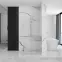 Sprchová stena Walk-in Cortis Rea K7210 100x200 chróm,6