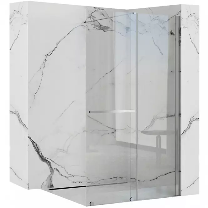 Sprchová stena Walk-in Cortis Rea K7211 120x200 chróm,2