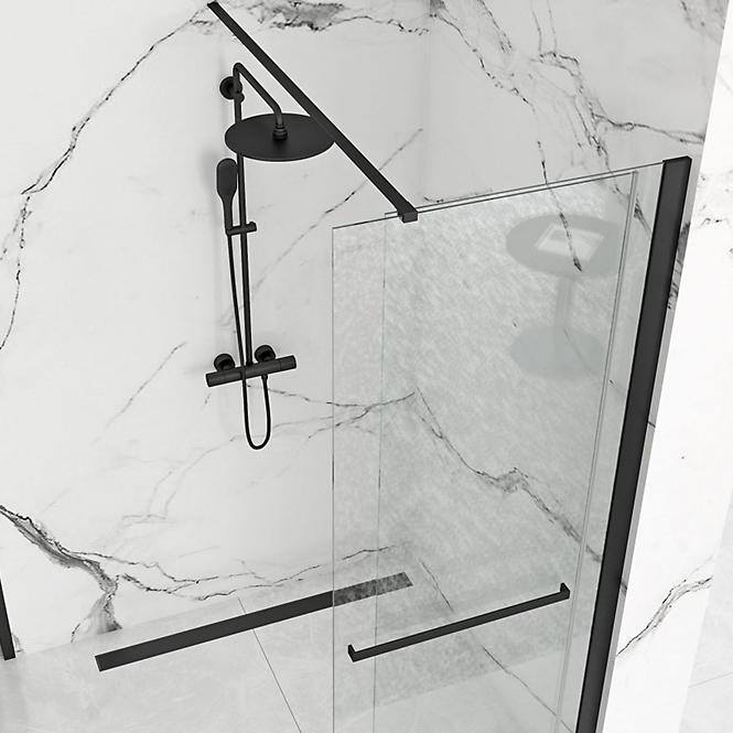 Sprchová stena Walk-in Cortis Rea K8880 120x200 black