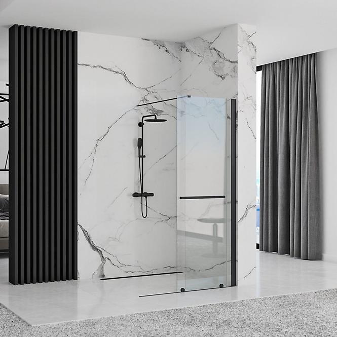 Sprchová stena Walk-in Cortis Rea K8880 120x200 black