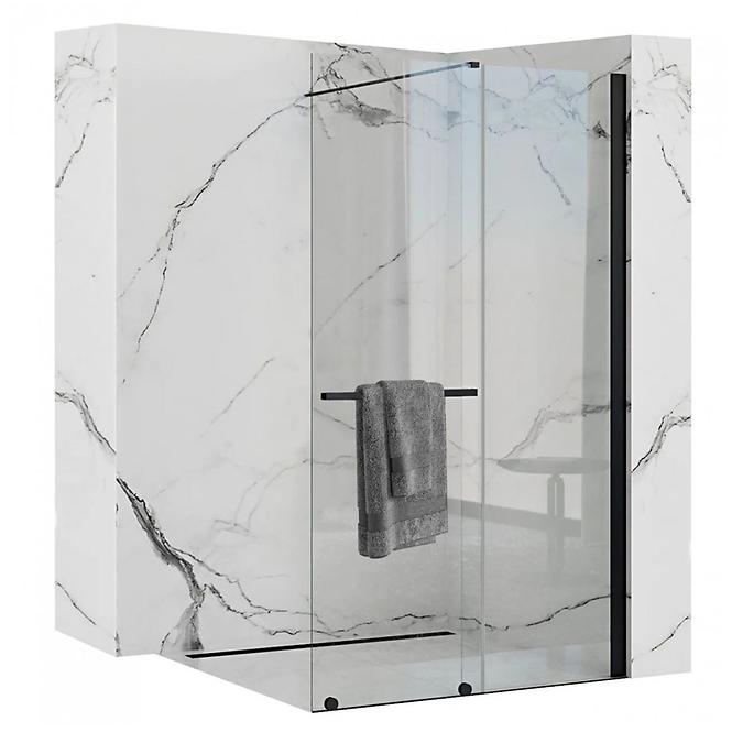 Sprchová stena Walk-in Cortis Rea K7740 100x200 black