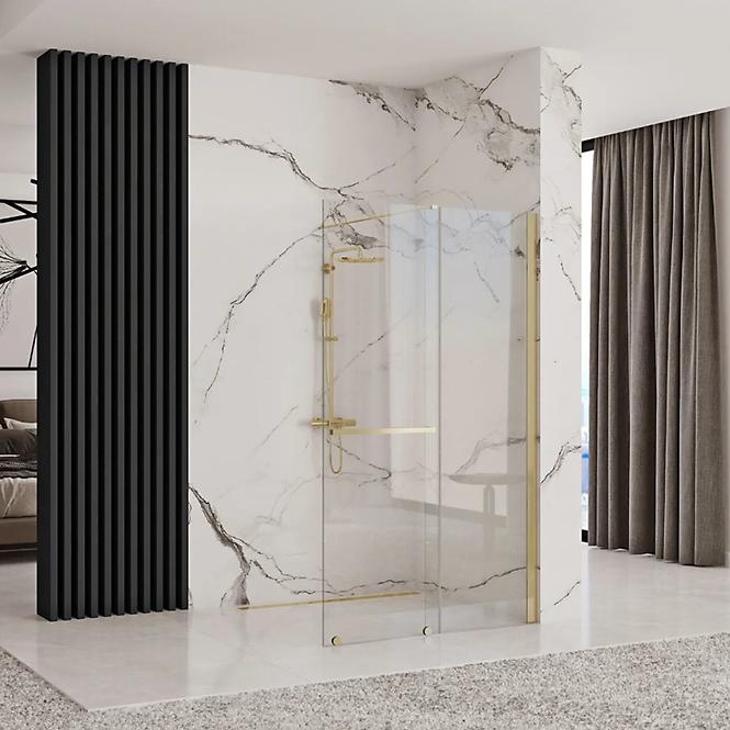 Sprchová stena Walk-in Cortis Rea K8484 100x200 gold