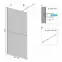 Sprchová stena Walk-in Aero Intimo Rea K4121 100x200 black,2