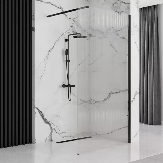 Sprchová stena Walk-in Aero Intimo Rea K4122 120x200 black
