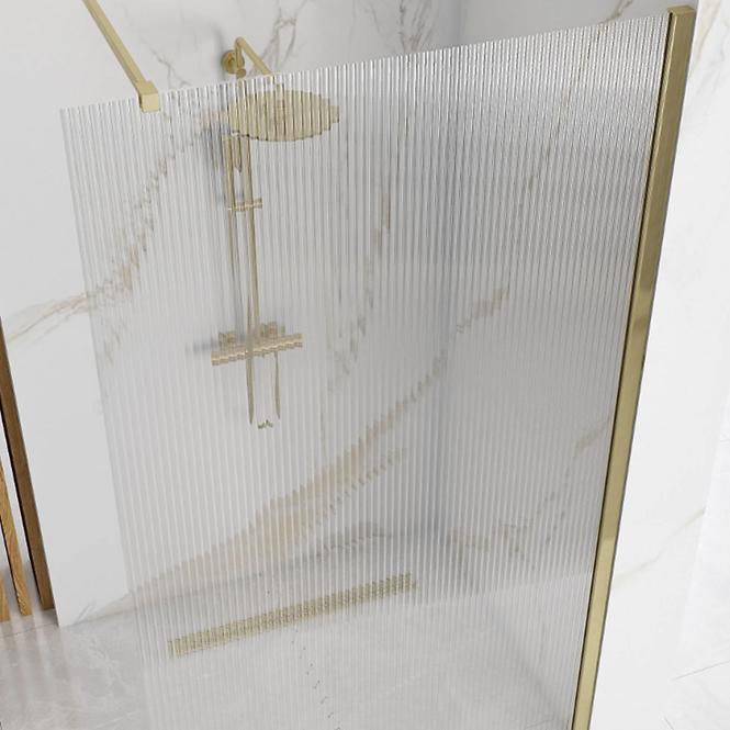 Sprchová stena Walk-in Aero Intimo Rea K4124 90x200 gold brush