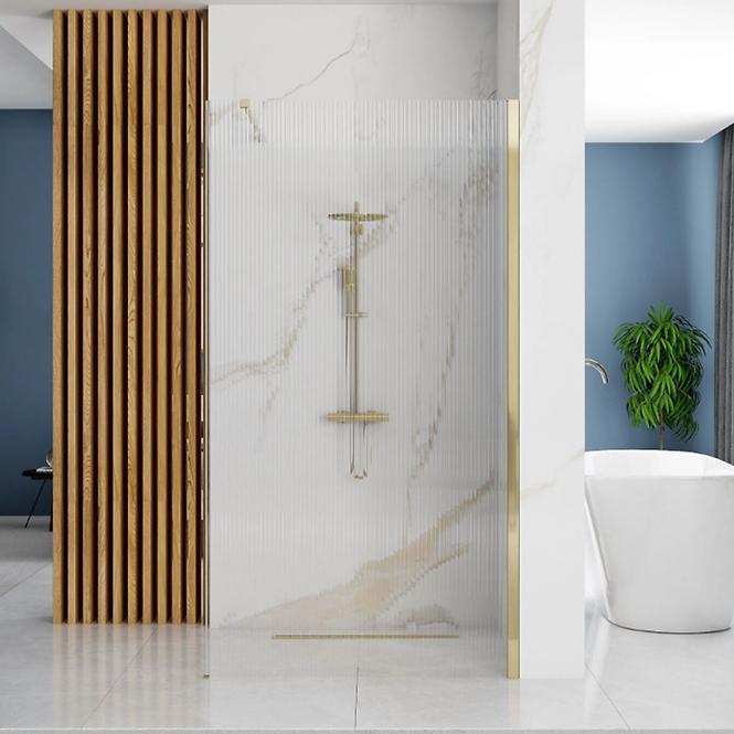 Sprchová stena Walk-in Aero Intimo Rea K4124 90x200 gold brush