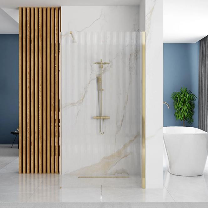 Sprchová stena Walk-in Aero Intimo Rea K4126 100x200 gold brush
