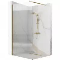 Sprchová stena Walk-in Aero Intimo Rea K4127 120x200 gold brush