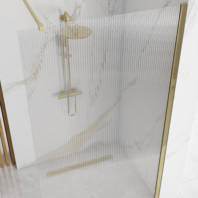 Sprchová stena Walk-in Aero Intimo Rea K4127 120x200 gold brush
