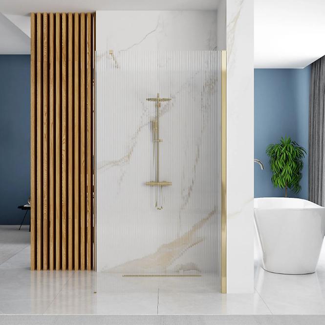 Sprchová stena Walk-in Aero Intimo Rea K4127 120x200 gold brush