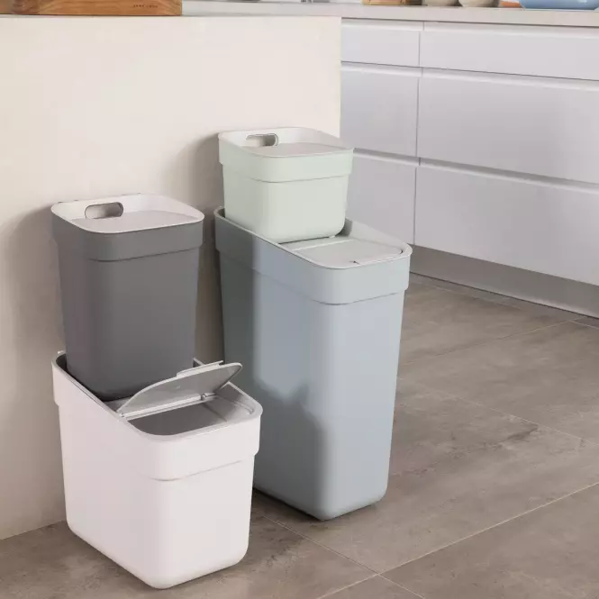 Kôš na segregáciu smetí 5l 251950 šedomodrá,2