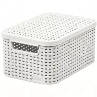 Košík s s vrchnákom Style 6l 205840 krémová