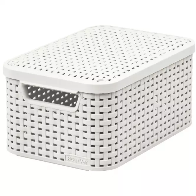 Košík S s vrchnákom Style 6l 205840 krémová