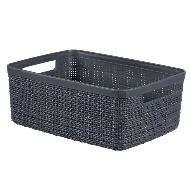 Košík S Jute 245712 tmavošedý 5 L