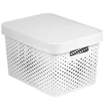 Plastový úložný box s vekom  Infinity 17l 229153 biely