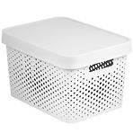 Plastový úložný box s vekom  Infinity 17l 229153 biely
