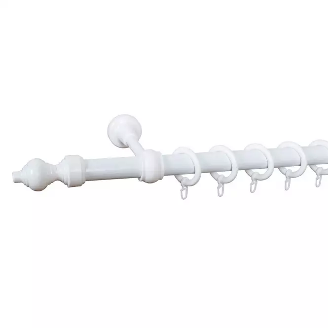 Záclonová tyč FI28mm 240cm Biely