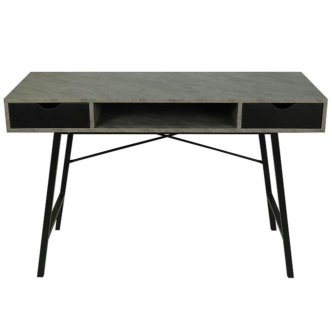 Pracovný Stôl Kobe čierny/betón