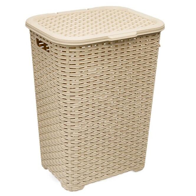 Kôš na bielizeň Katex 60 l rattan /béžový/