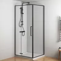 Sprchový kút Etna 100x80 black
