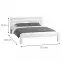 Posteľ  Adek 200 biely,2