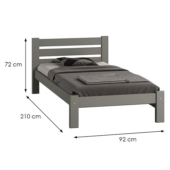 Posteľ  Adek 80 sivá,2