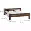 Posteľ  Dorota 180 orech,2