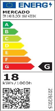 Stropnica LED BLOCK 18W 4200K štvorcová antracit