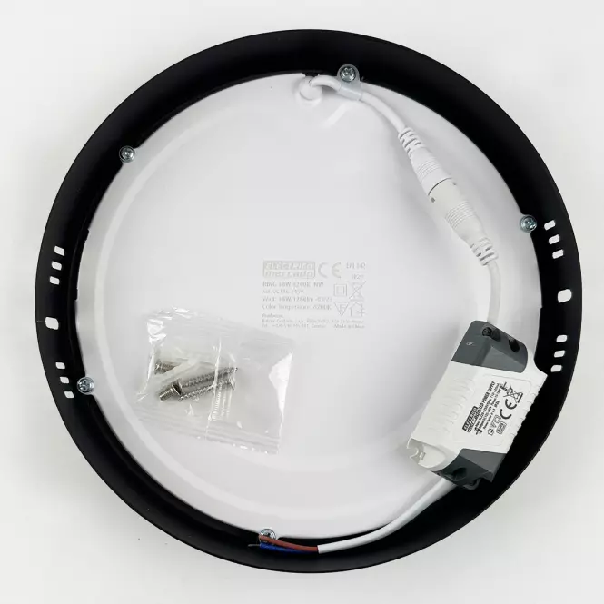 Stropnica LED RING 24W 4200K okrúhla antracit,4